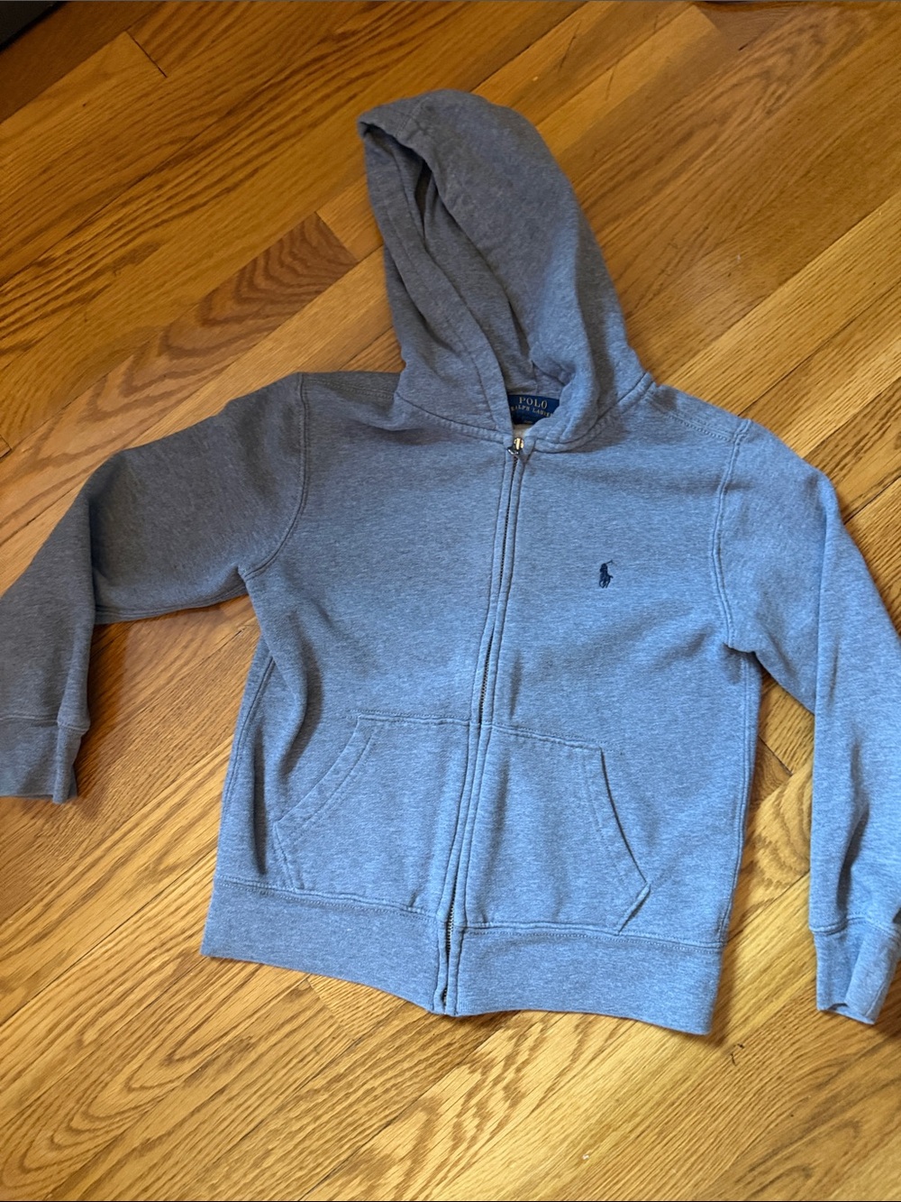 Polo by Ralph Lauren Kids Heather Gray Zip Hoodie & Jogger Set - Picture 2 of 7